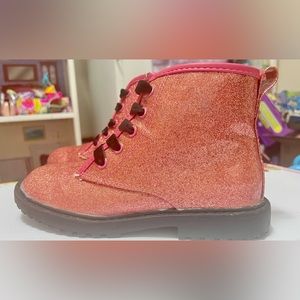 Pink Glitter Boots